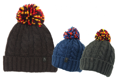 Heat Machine Sherpa Lined Bobble Hat